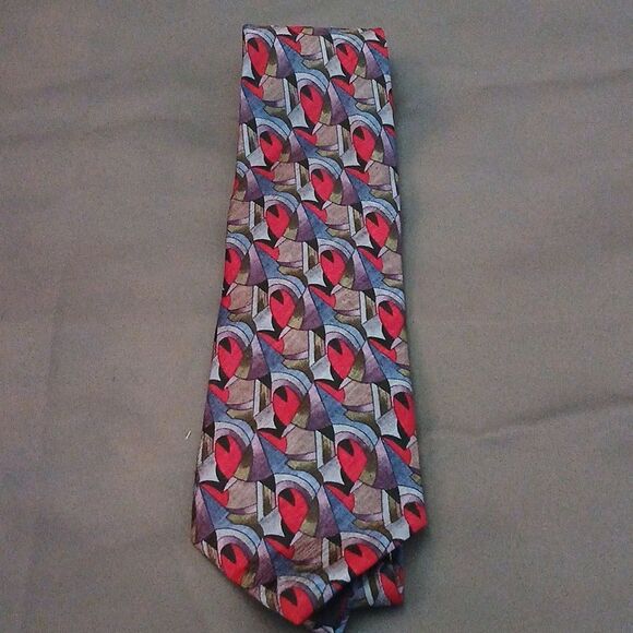 Cocktail Collection multicolor 100% silk tie - Picture 1 of 7